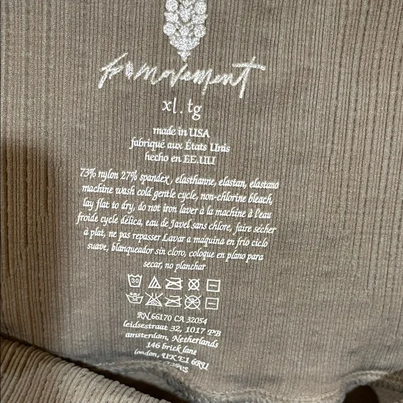 FP Movement by Free People Good Karma Taupe Running Shorts NWOT XL - Picture 4 of 6